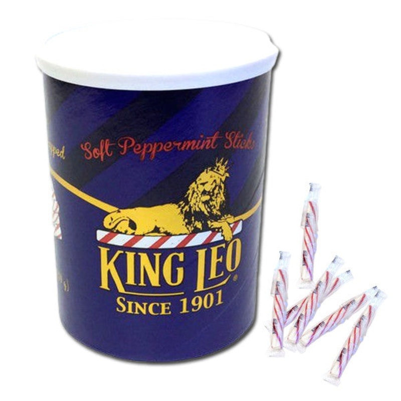 King Leo Soft Peppermint Sticks 15.5oz Can