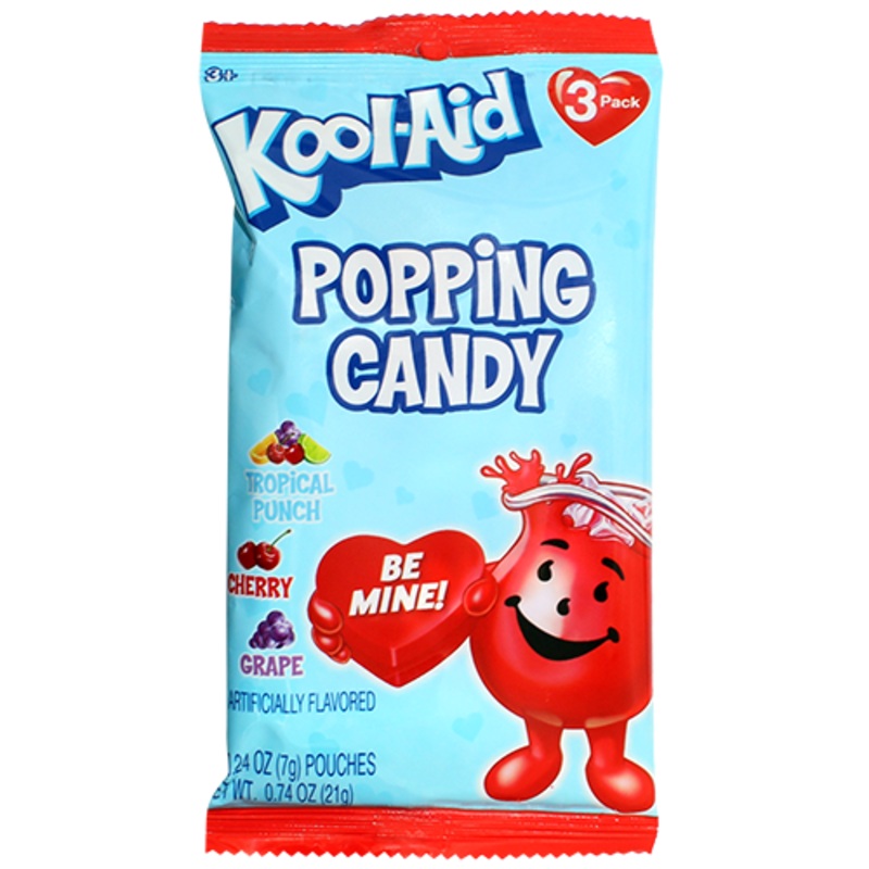 Kool-Aid Valentine’s Popping Candy 3 Pack 0.74 oz. Bag