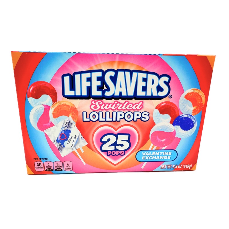 Lifesavers Valentine’s Fruit Lollipops – 8.8oz / 25ct