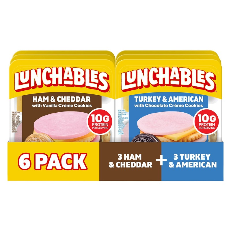 Lunchables Cracker Stackers Snack Kit Variety Pack, 6 pk.