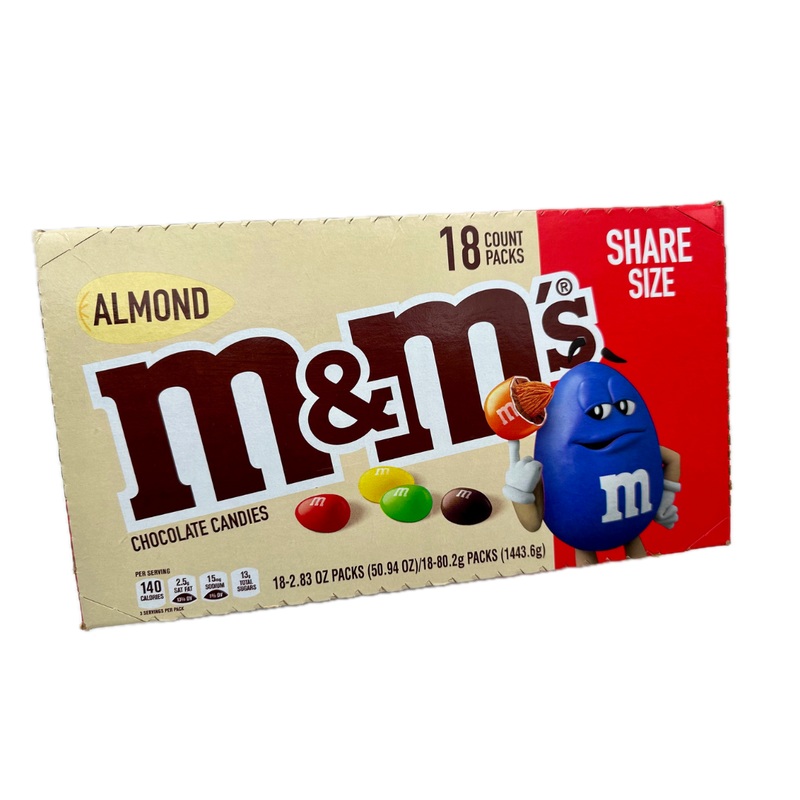 M&M’s Almond Share Size – 2.83oz / 18ct