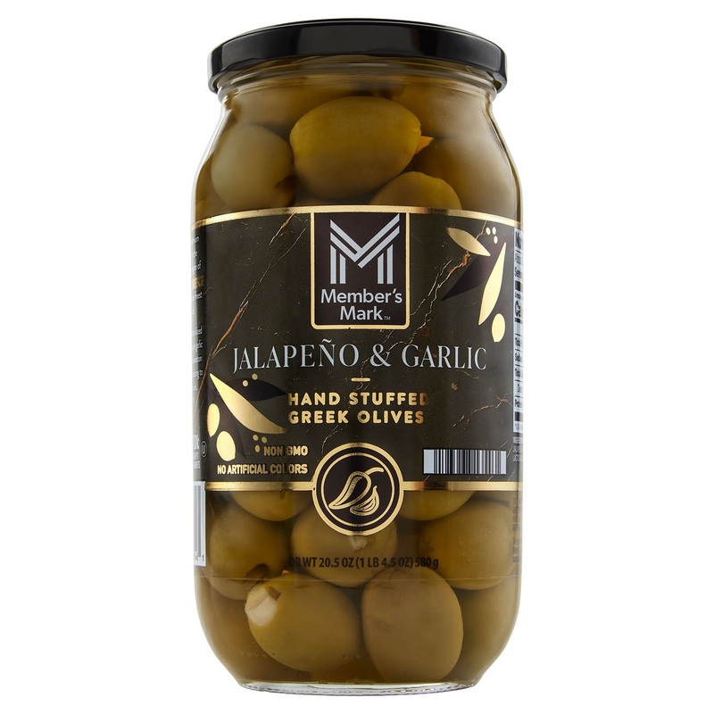 Member’s Mark Jalapeno and Garlic Stuffed Olives, 20.5 oz.