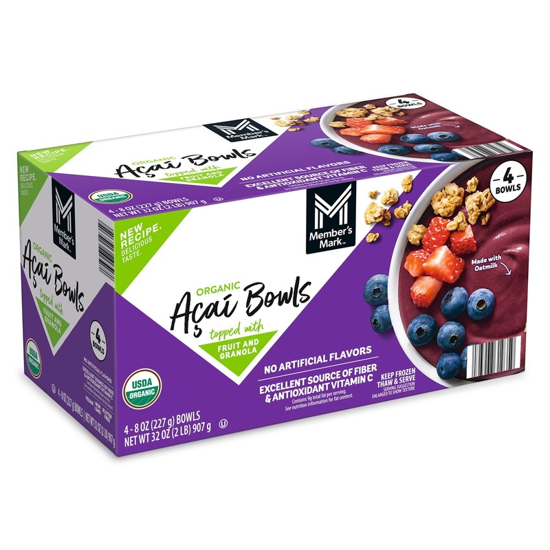 Member’s Mark Organic Acai Bowl, Frozen, 8 oz., 4 ct.