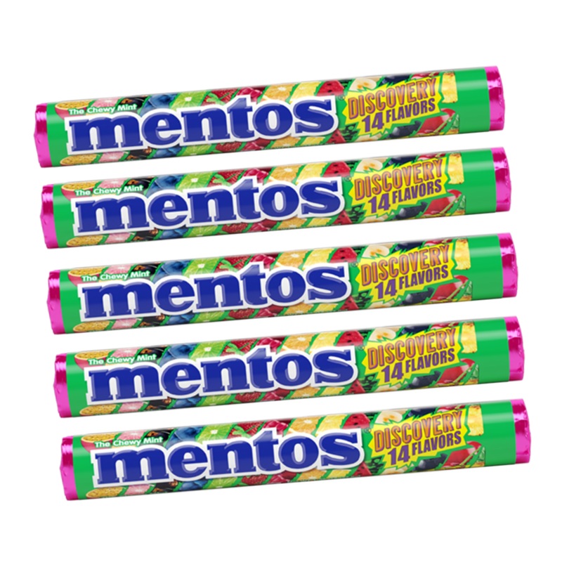 Mentos Chewy Mint Discovery Rolls – 14pc / 15ct