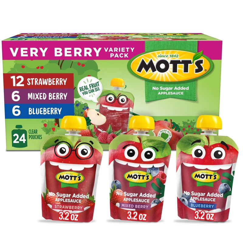 Mott’s Very Berry Applesauce Variety Pack, 3.2 oz., 24 pk.