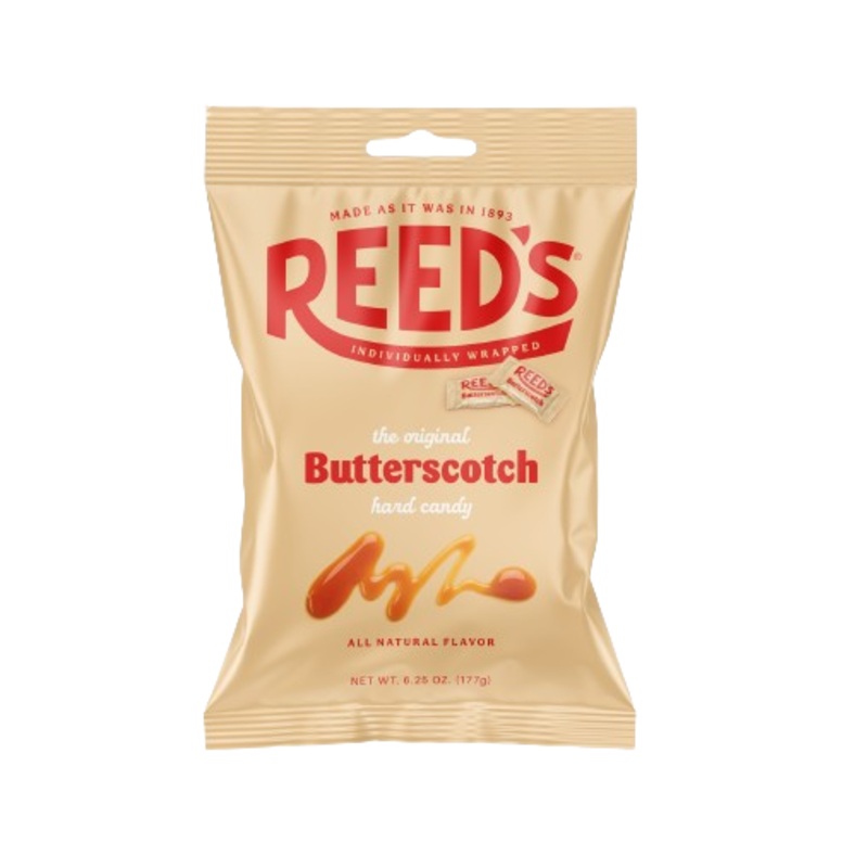 Reed’s Wrapped Butterscotch Hard Candy 6.25 oz. Bag