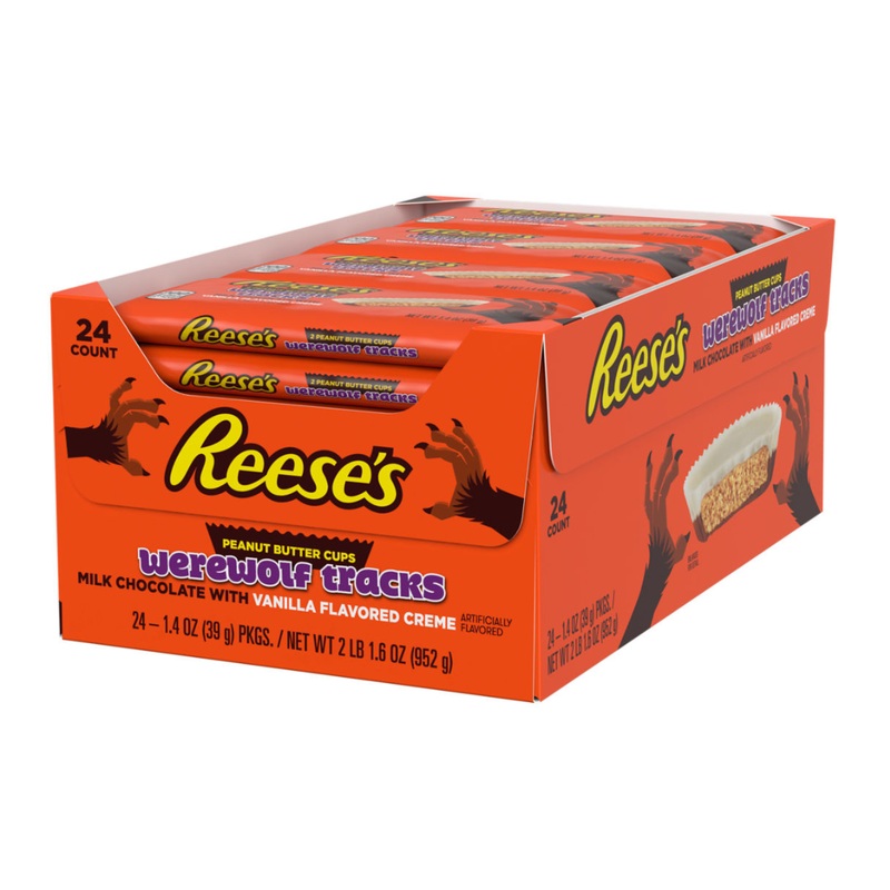 Reese’s Werewolf Tracks Peanut Butter Cups – 1.4oz / 24ct
