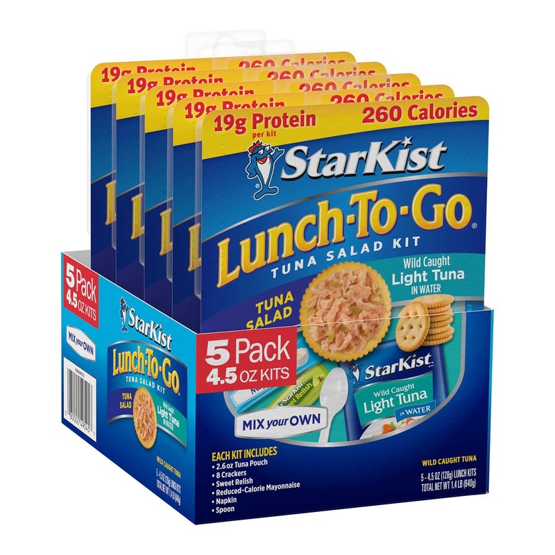 Starkist Chunk Light Tuna In Water Lunch To-Go 4.1 oz., 5 ct.