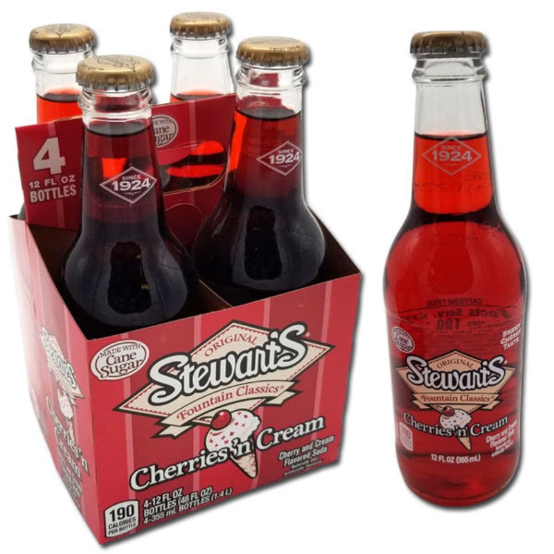 Stewart’s Cherry ‘n Cream Soda – 12oz 4pk