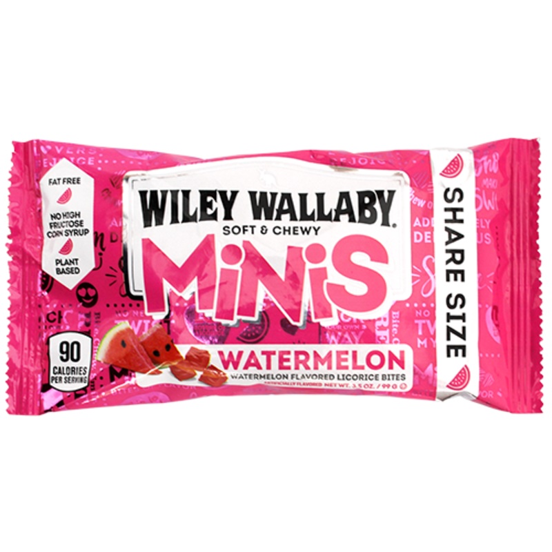 Wiley Wallaby Minis Watermelon 3.5 oz. Bag