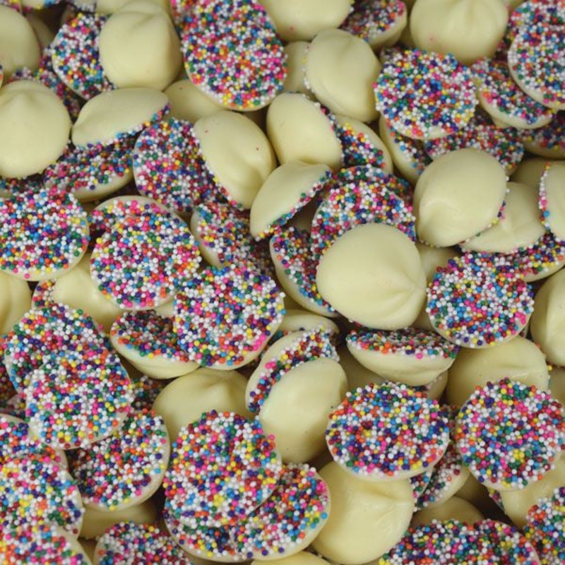 Asher’s White Chocolate Nonpareils 8lb Box