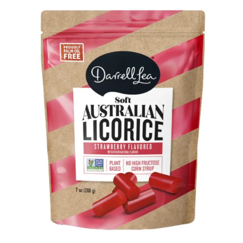 Darrell Lea Soft Australian Licorice Strawberry 7 oz. Bag