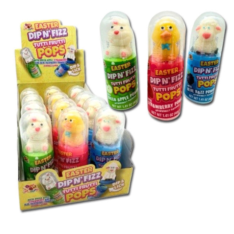 Easter Dip N’ Fizz Tutti Frutti Pops – 12ct