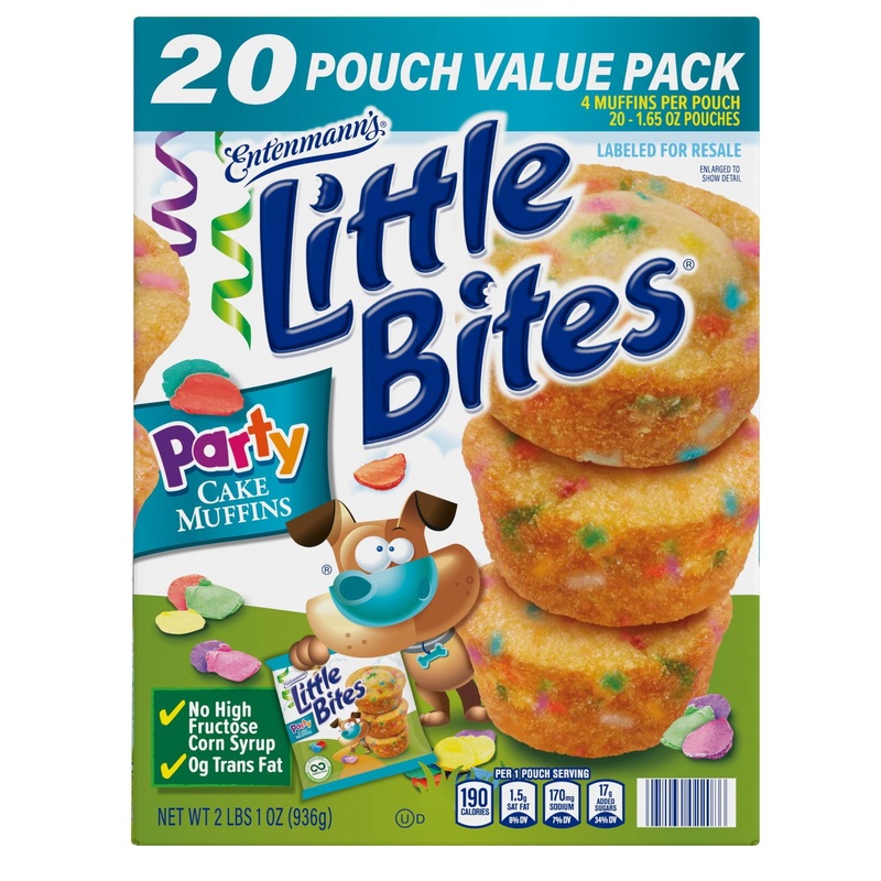 Entenmann’s Little Bites Party Cake Muffins, 1.65 oz., 20 pk.