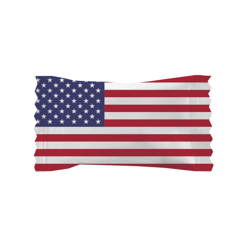 “Flag and USA” Wrapped Buttermints – Bag of 110