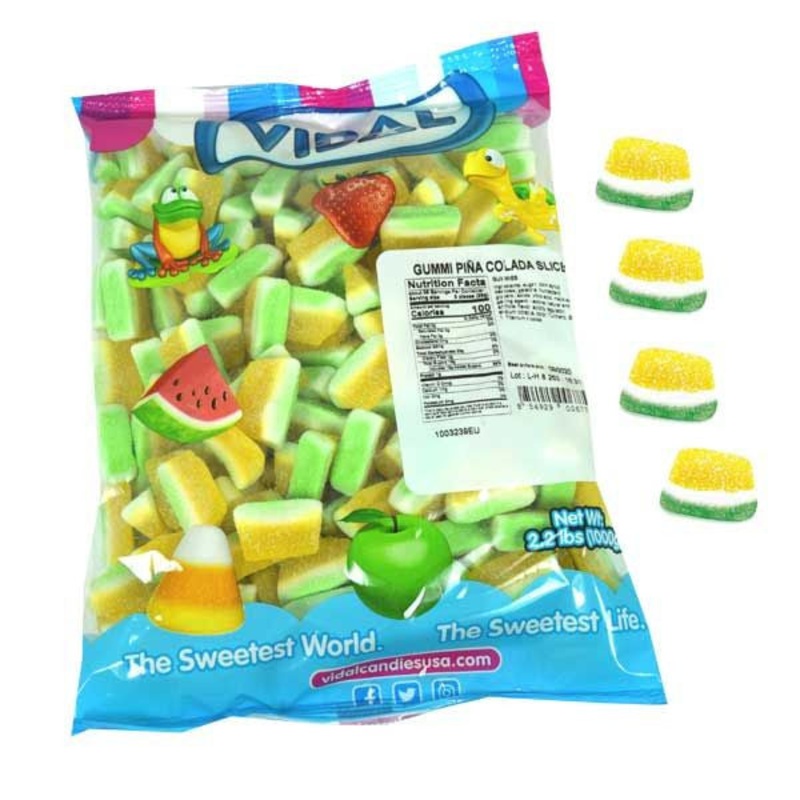 Gummi Pina Colada Slices 2.2lb Bulk Bag
