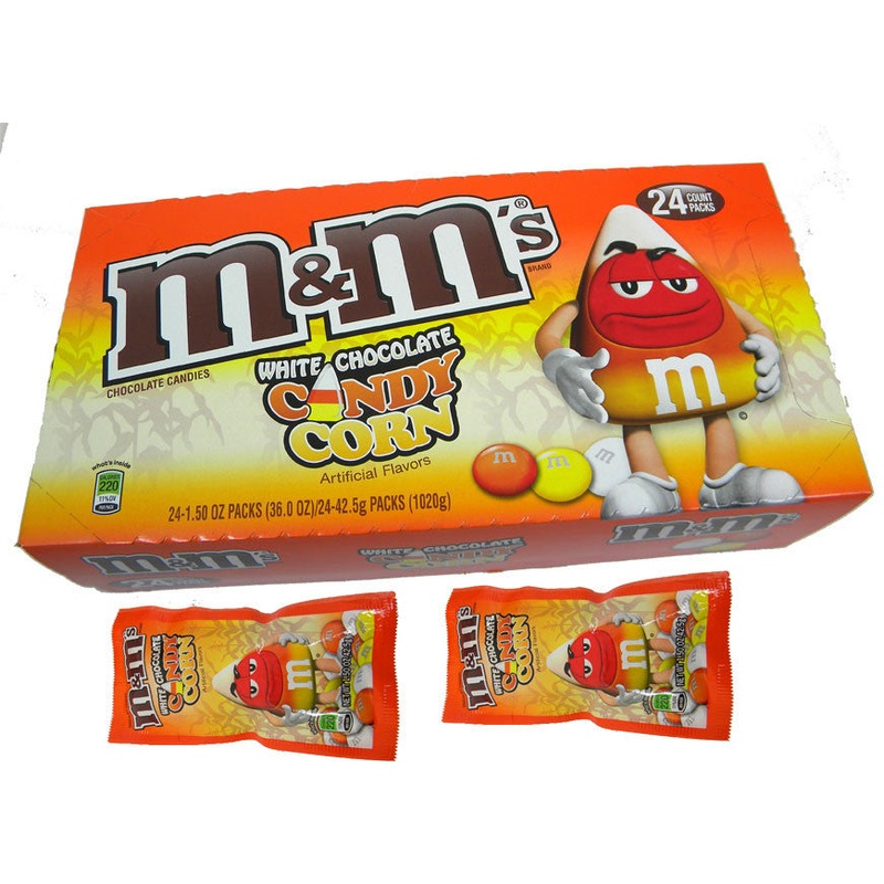 M&M Candy Corn 24 Count (White Chocolate)