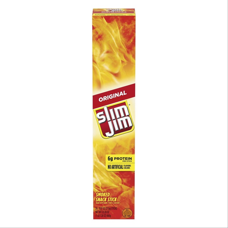 Slim Jim Giant Smoked Meat Sticks, Original Flavor, 0.97 oz., 24 pk.