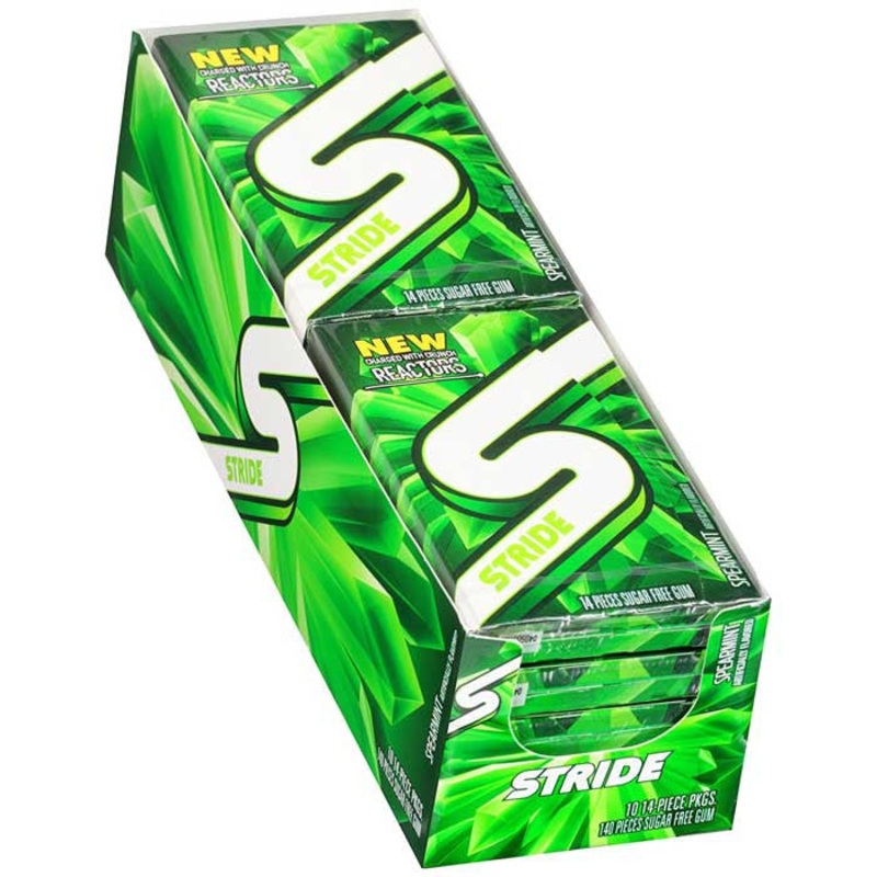 Stride Sugar Free Gum 10ct – Spearmint