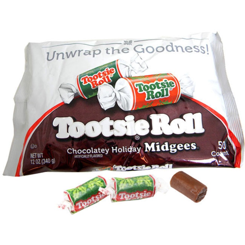 Tootsie Midgees Christmas Wrap – 50ct
