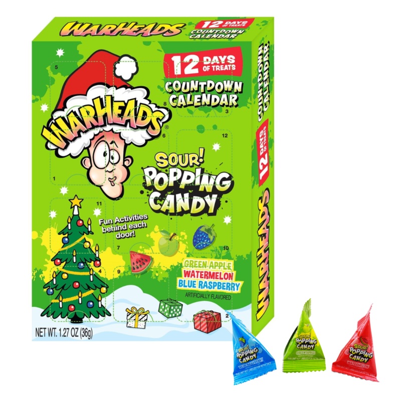 Warheads Sour Popping Candy Advent Calendar – 1.27oz