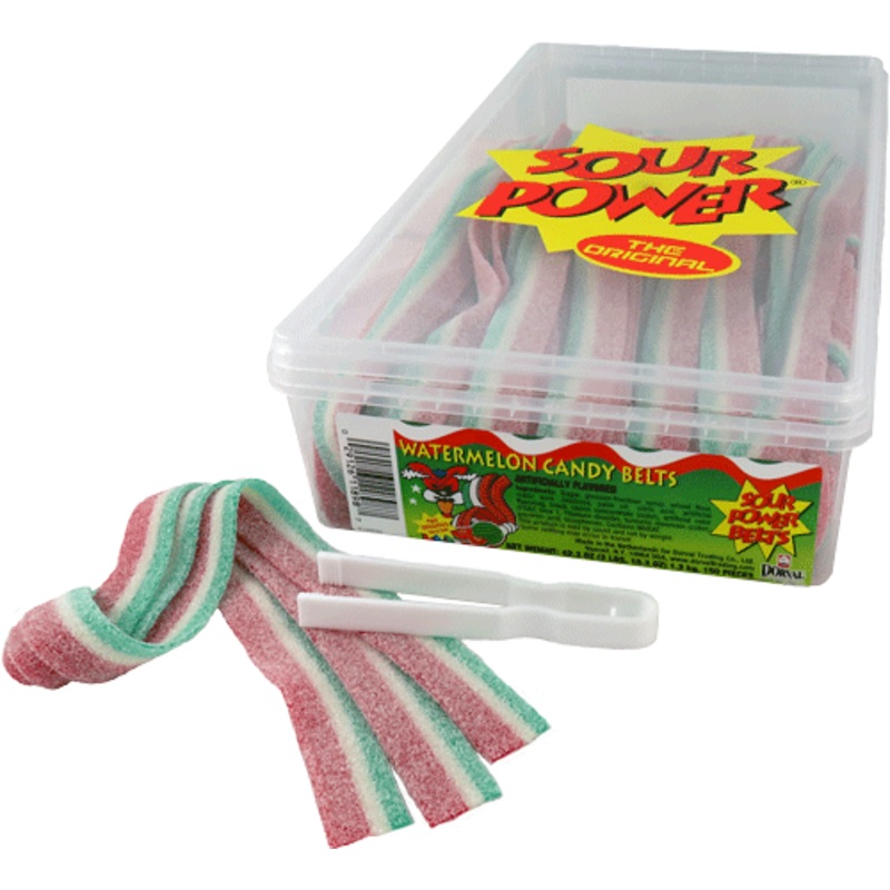 Watermelon Sour Belts 150ct Tub