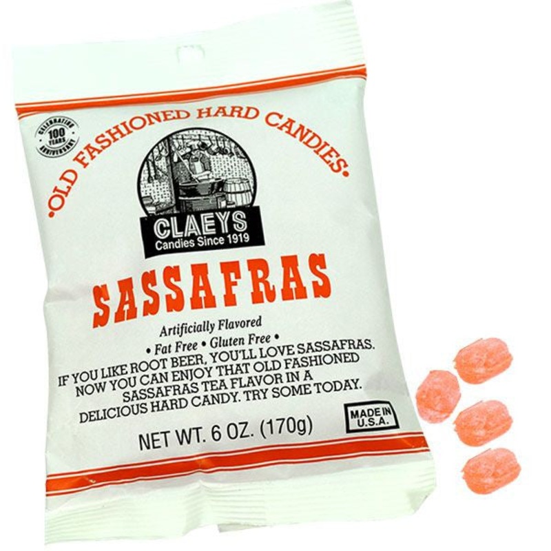Claey’s Sassafras Old Fashion Hard Candies 6oz Bag