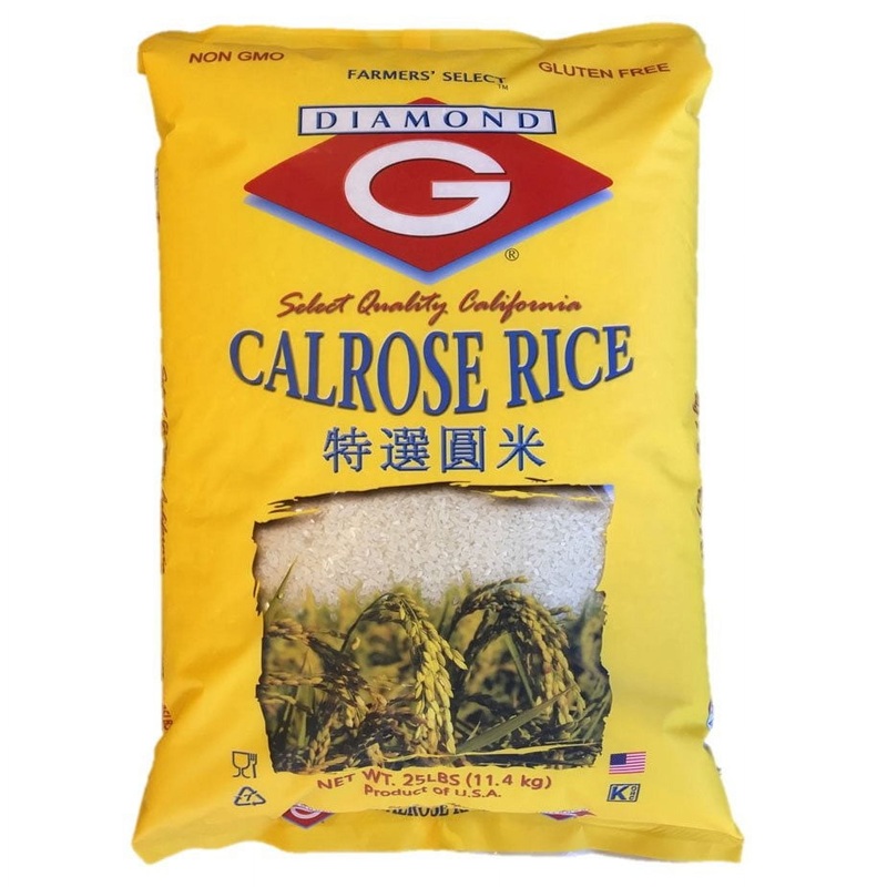Diamond G Calrose Rice, 25 lbs.