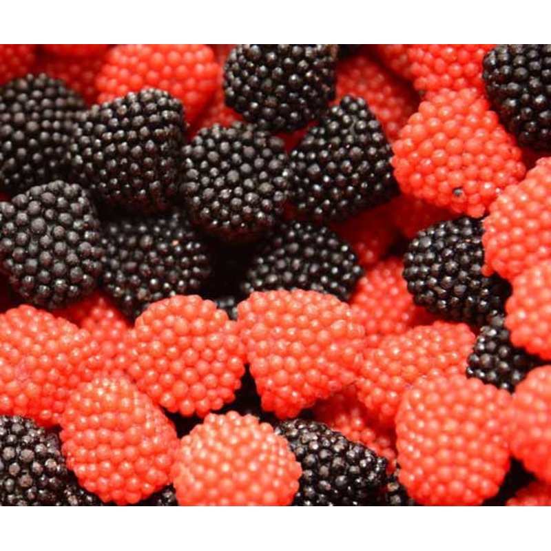 Gummi Black & Red Raspberries 20oz Bag