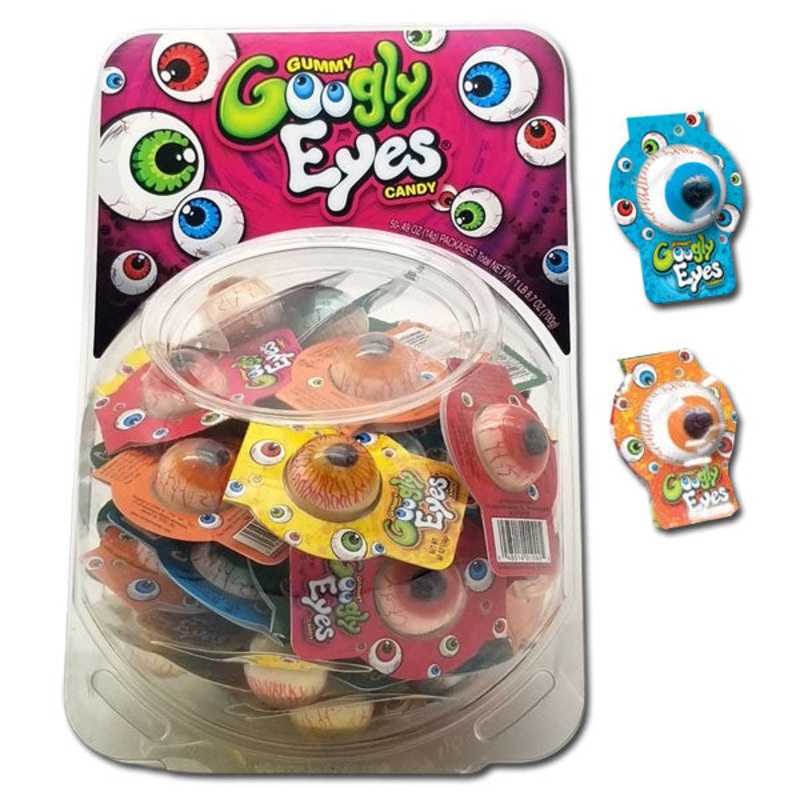 Gummy Googly Eyes 50 Count Jar