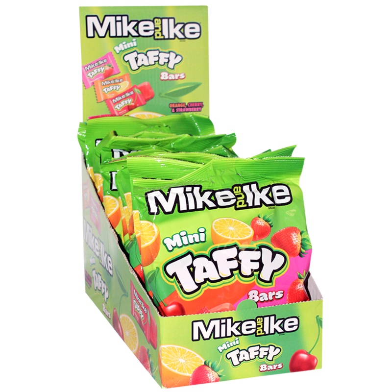 Mike and Ike Taffy Assorted Flavors 3.8 oz. Bag