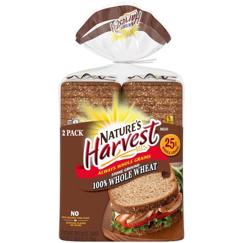 Nature’s Harvest 100% Stone Ground Whole Wheat 20oz ,  2pk