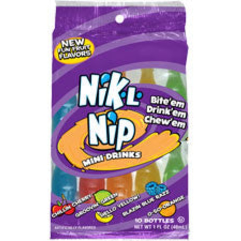 Nik L Nip Wax Bottle Candy 3.4oz Peg Bag