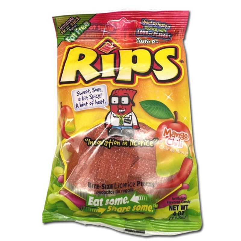 Rips Bite-Sized Mango Chili Licorice – 4oz