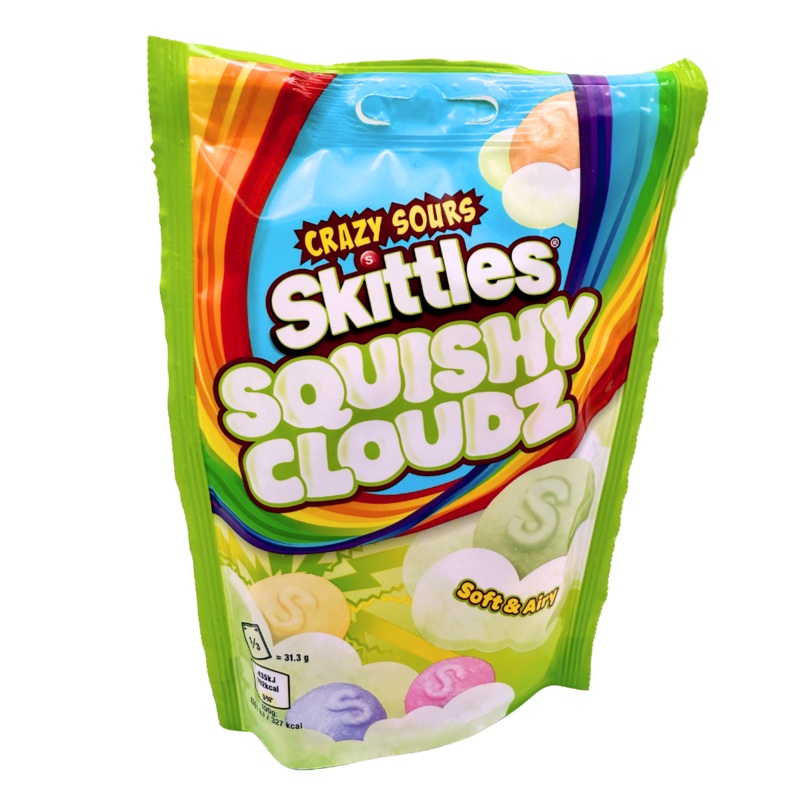 Skittles Squishy Cloudz Crazy Sours – 100g