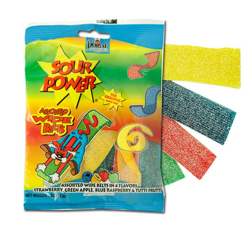 Sour Power Wide Belts Assorted 4oz Bag