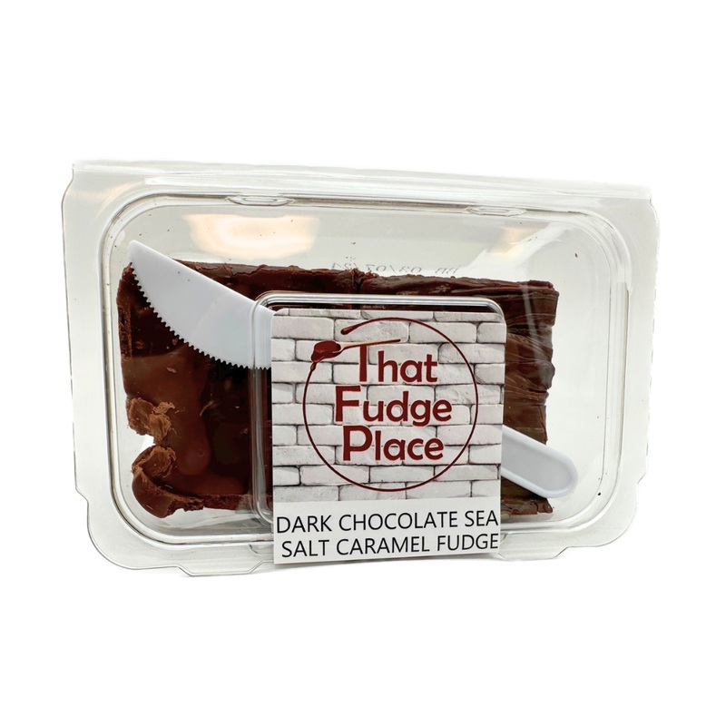 That Fudge Place Dark Chocolate Sea Salt Caramel Fudge – 8oz
