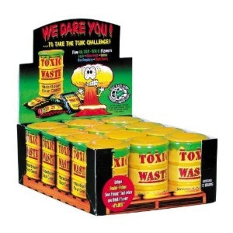 Toxic Waste Candy Filled Drums – 12/box