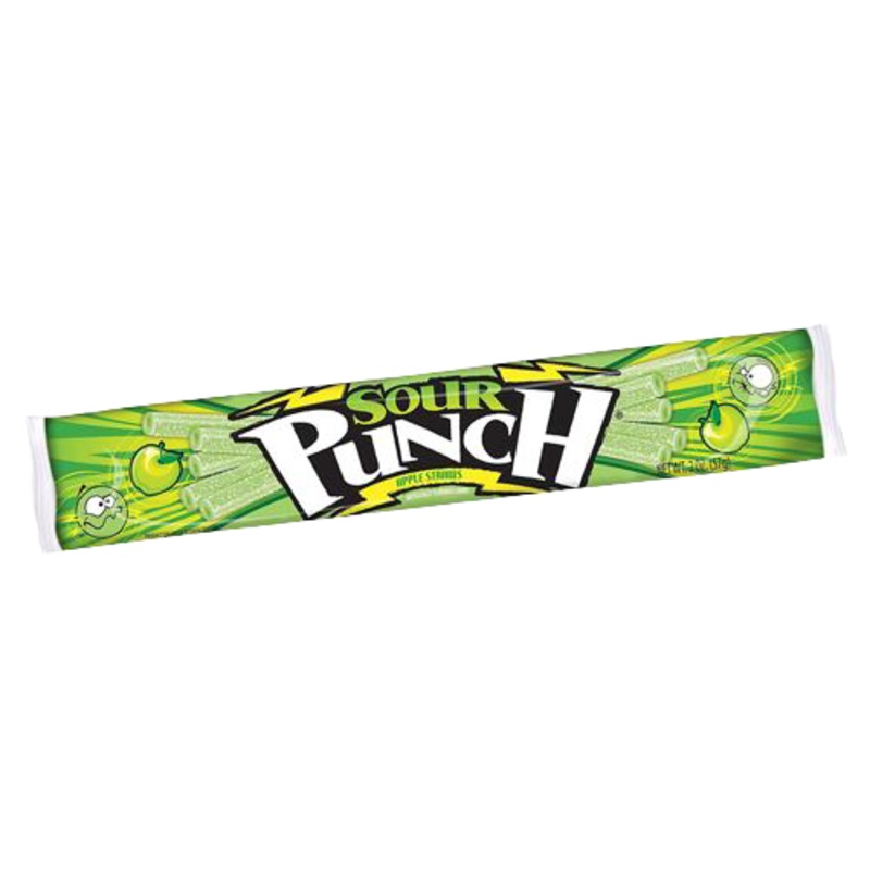 Apple Sour Punch Straws Candy – 2-oz. Pack