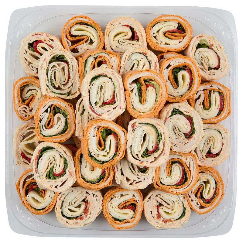 Member’s Mark Assorted Pinwheel Wraps Party Tray, priced per pound