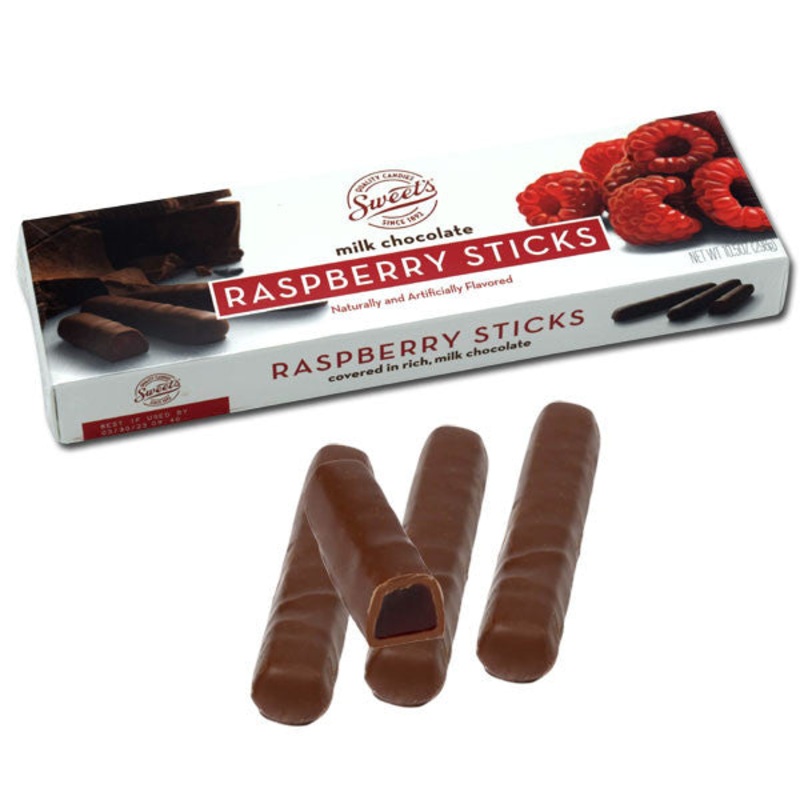 Milk Chocolate Sticks Raspberry 10.5oz