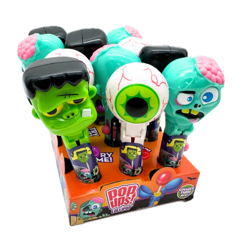 Pop Ups! Halloween Monster Mix Lollipops – 12ct