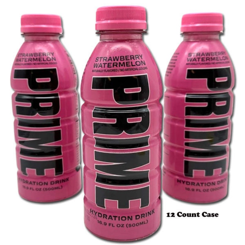 Prime Hydration Drink Strawberry Watermelon – 16.9oz / 12ct