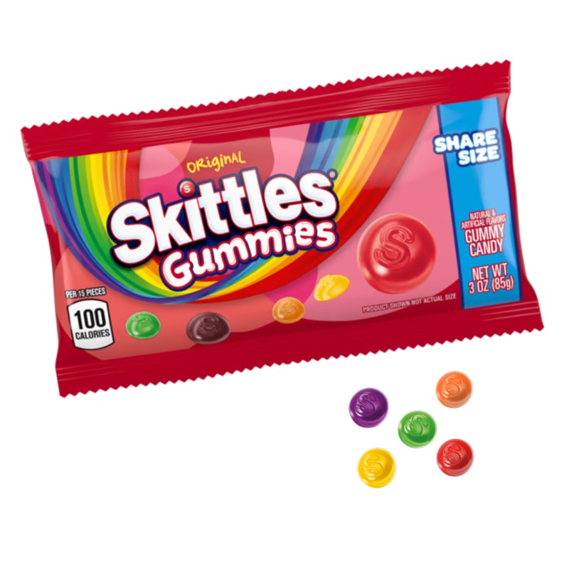 Skittles Original Gummies – 3oz / 15ct