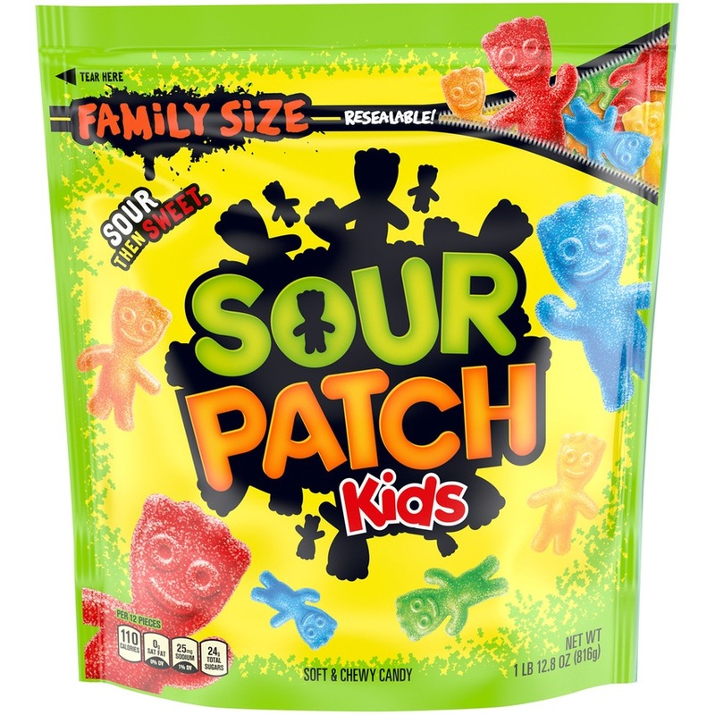 Sour Patch Kids Soft & Chewy Candy Family Size – 1.8 LB Resealable Bag