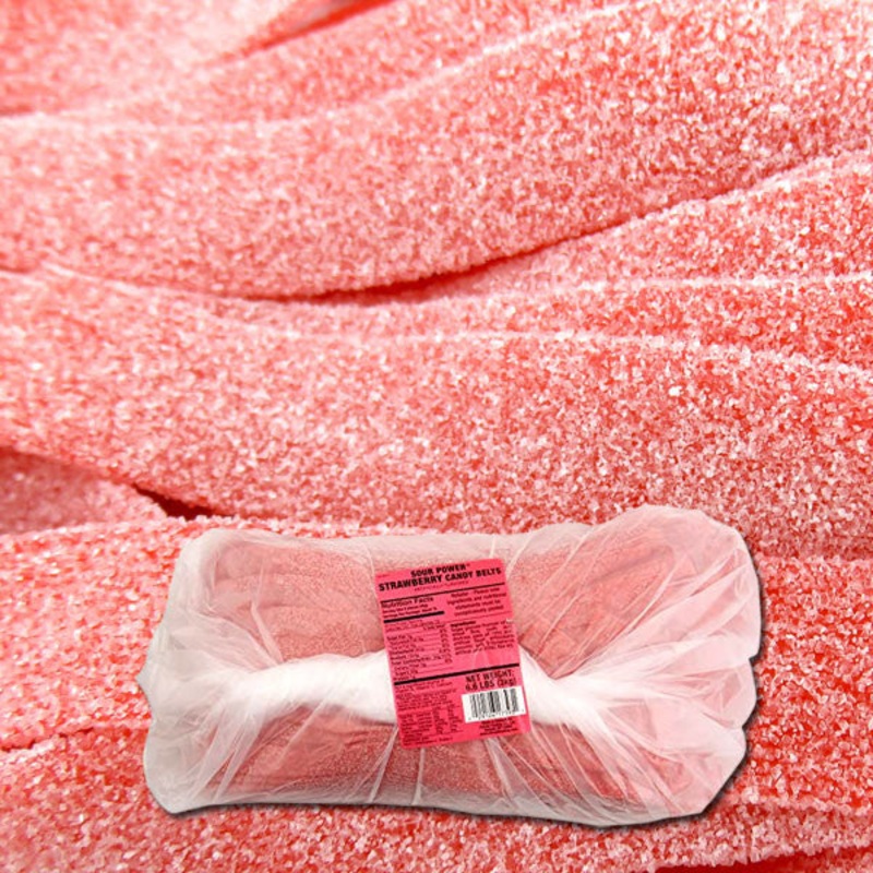 Sour Power Belts Strawberry 6.6lb Bag