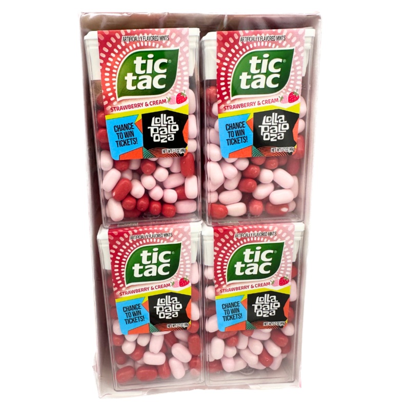 Tic Tac Strawberry & Cream. – 1.7oz / 12ct