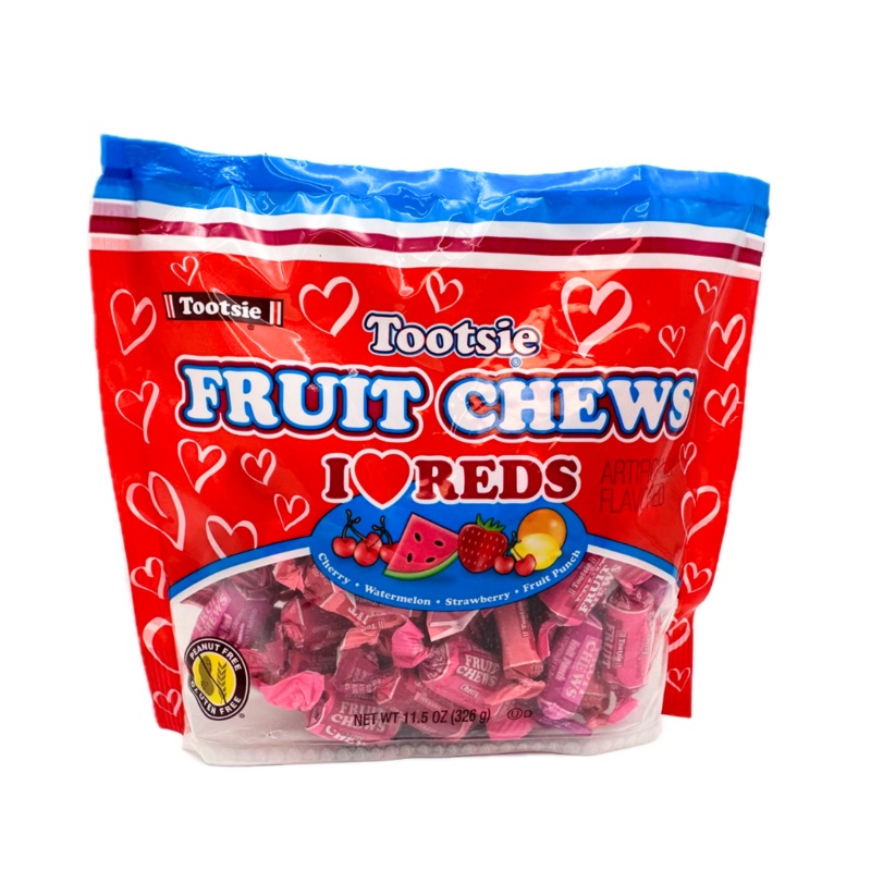 Tootsie “I Love Reds” Fruit Chews – 11.5oz