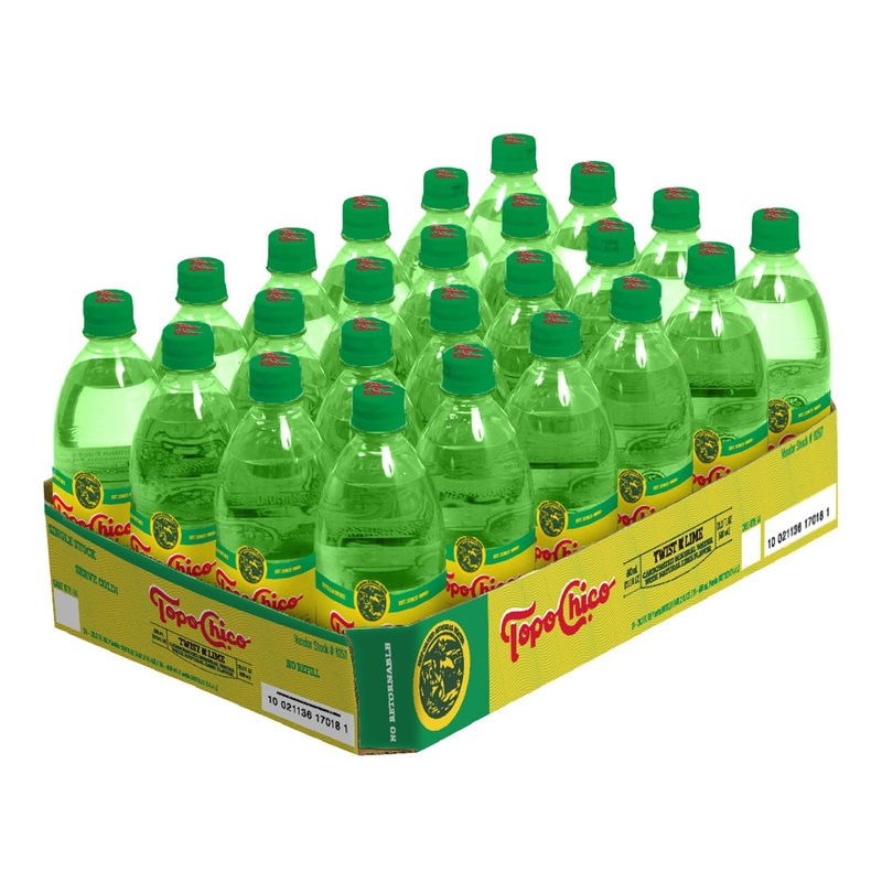Topo Chico Twist of Lime Sparkling Mineral Water, 20 fl. oz., 24 pk.