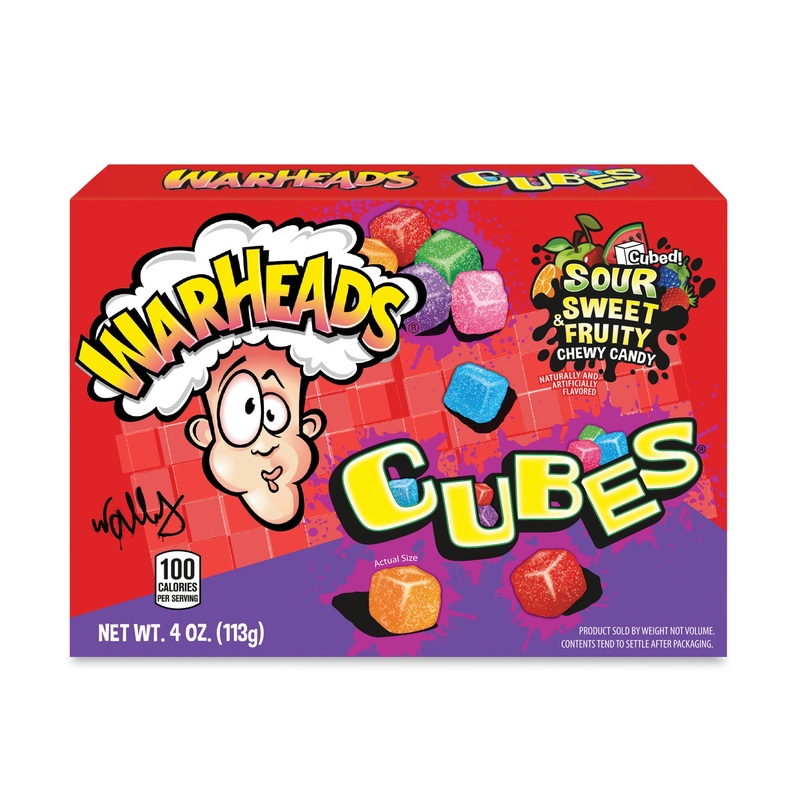 Warheads Sour Chewy Cubes Theater – 12/box